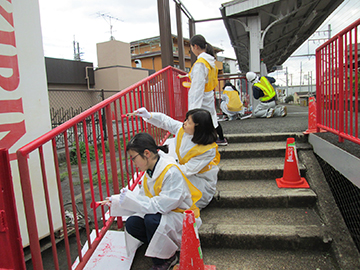 叡山電鉄の八幡駅前プロジェクトに参加しました